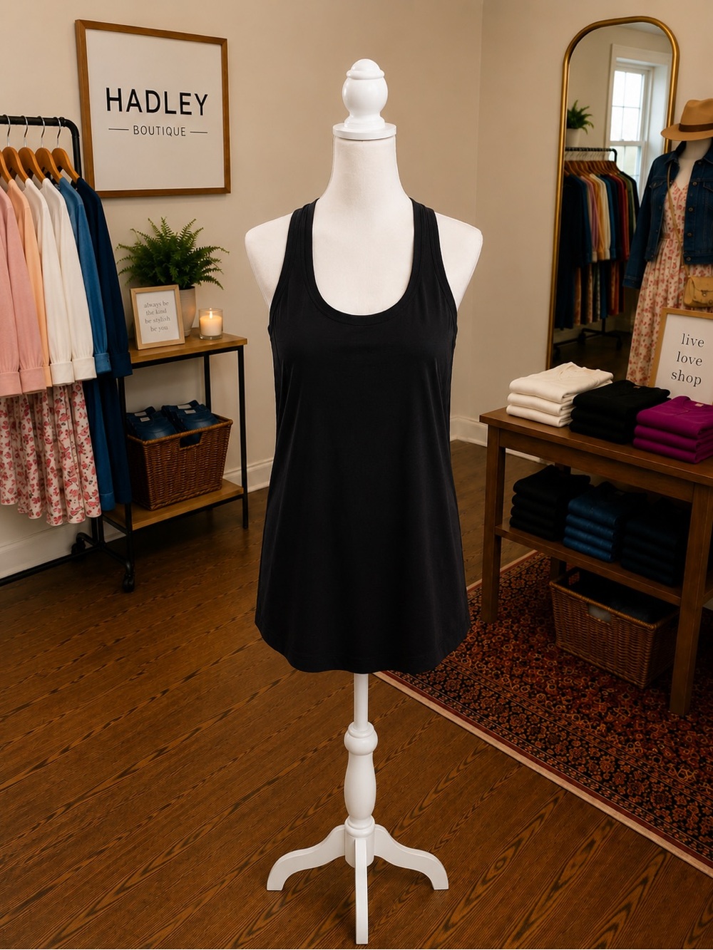 Lululemon Black Racerback Active Tank Approx. Size L Preloved